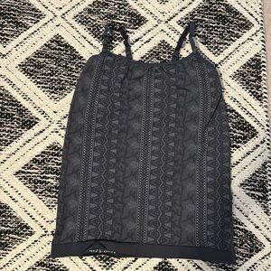 Athleta Small cami dark blue lace pattern